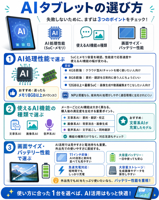 AI タブレット おすすめ